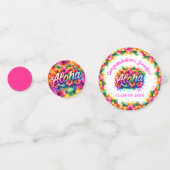 トロピカルアロハ写真卒業パーティー コンフェッティ (裏面)