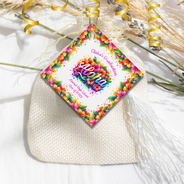 トロピカルアロハ卒業パーティーフェイスクエアラベル フェイバータグ