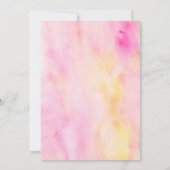 トロピカルアロハ パイナップル フラワー ルアウ 誕生日 招待状 (裏面)