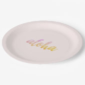 トロピカルアロハ ペーパープレート (アングル)