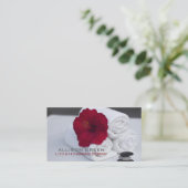 トロピカルアロマセラピースパサロンマッサージセラピスト 名刺 (スタンド正面)