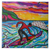 トロピカルアートとハワイアンアートタイル タイル (正面)