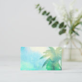 トロピカルアート名刺テンプレートヤシ 名刺 (スタンド正面)