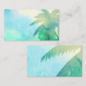 トロピカルアート名刺テンプレートヤシ 名刺 (正面/裏面)