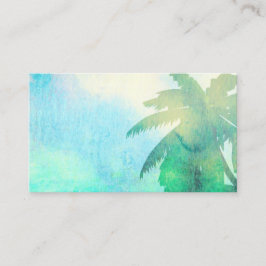 トロピカルアート名刺テンプレートヤシ 名刺