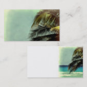 トロピカルアート名刺テンプレート 名刺 (正面/裏面)