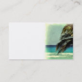 トロピカルアート名刺テンプレート 名刺 (裏面)