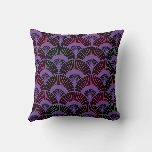 トロピカルアート数々ののホタテ模様 クッション (裏面)