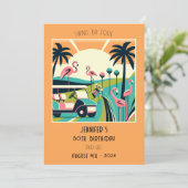 トロピカルアールデコゴルフ50thバースデーパーティー 招待状 (スタンド正面)