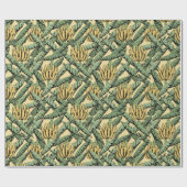 トロピカルイエローバナナ離れと ラッピングペーパー (フラット)