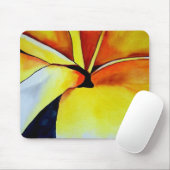 トロピカルイエローフランギパニ花オリジナルアート マウスパッド (マウス)