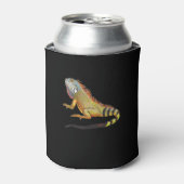 トロピカルイカッコいいグアナトカゲ，ペットギフト 缶クーラー (缶正面)