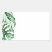 トロピカルイベントまたはパーティー用の名前タグシール 長方形シール (正面)