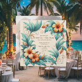 トロピカルイリジングスクエア結婚式招待状 シーズンカード