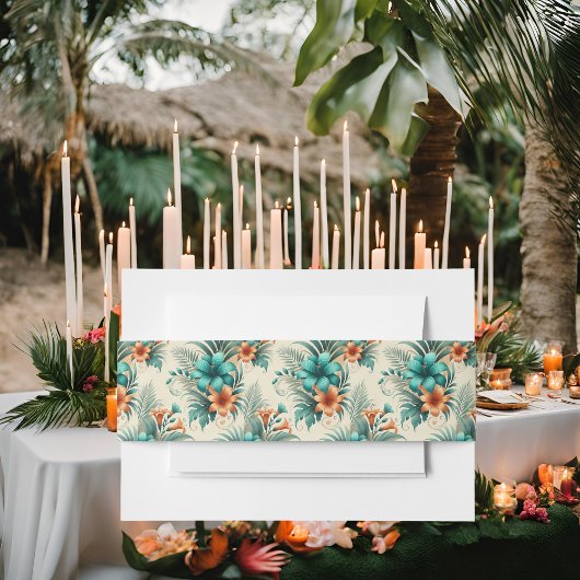 トロピカルイリジンス招待状用帯 招待状ベリーバンド