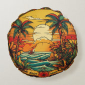 トロピカルインク心地よい：セーラージェリーインスパイアピロー ラウンドクッション (裏面)