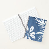 トロピカルインディゴインプレッション – トロピカルグリーンリー ノートブック (内部)