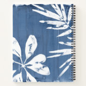 トロピカルインディゴインプレッション – トロピカルグリーンリー ノートブック (裏面)