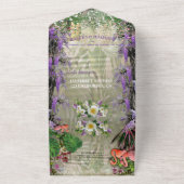 トロピカルウィステリアパラダイスアットザゴールデンパレス オールインワン招待状 (外側)