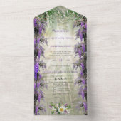 トロピカルウィステリアパラダイスアットザゴールデンパレス オールインワン招待状 (内側)