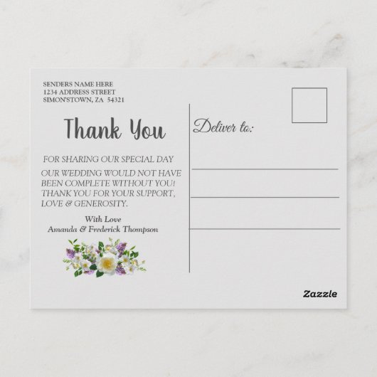 トロピカルウィステリアパラダイスアットザゴールデンパレス ポストカード (裏面)