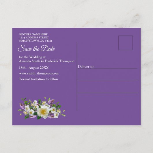 トロピカルウィステリアパラダイスアットザゴールデンパレス 案内ポストカード (裏面)