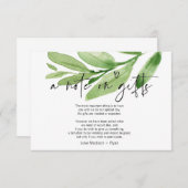 トロピカルウィング結婚ウェルのギフトカードへのメモ エンクロージャーカード (正面/裏面)