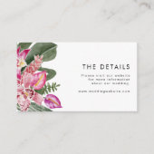 トロピカルウェディングの詳細 エンクロージャーカード (正面)