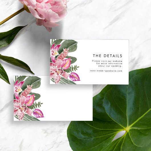 トロピカルウェディングの詳細 エンクロージャーカード