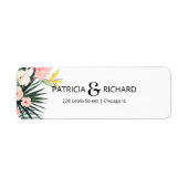 トロピカルウェディングザデイト差出人住所 ラベル (正面)