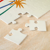 トロピカルウェディングザデイト招待状 ジグソーパズル (側面)