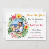 トロピカルウェディングザデイト招待状 招待状 (正面)