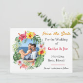 トロピカルウェディングザデイト招待状 招待状 (スタンド正面)