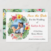 トロピカルウェディングザデイト招待状 招待状 (正面/裏面)