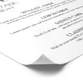 トロピカルウェディングデザートメニューポスター紙 ポスター (角)