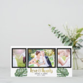 トロピカルウェディングフォト ラブ＆サンクス ありがとう サンキューカード (スタンド正面)