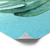 トロピカルウェディングレセプションウェルカムサイン ポスター (角)