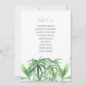 トロピカルウェディングレセプション座席表カード 招待状 (正面)