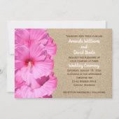 トロピカルウェディング招待状（ビーチの砂） 招待状 (正面)