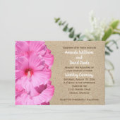 トロピカルウェディング招待状（ビーチの砂） 招待状 (スタンド正面)