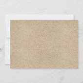 トロピカルウェディング招待状（ビーチの砂） 招待状 (裏面)