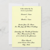 トロピカルウェディング招待状 レイ 結婚式 招待状 (裏面)