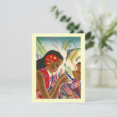 トロピカルウェディング・セーブ・ザ・デート・ルアウのご案内 招待状 (スタンド正面)