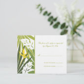 トロピカルウェディングRSVPカード 出欠カード (スタンド正面)