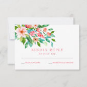 トロピカルウェディングRSVPカード 出欠カード (正面)