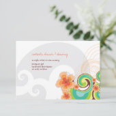 トロピカルウェーブスハイビスカスビーチ結婚式披露宴 招待状 (スタンド正面)