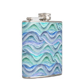トロピカルウェーブビニール包まれたフラスコ フラスク (右)