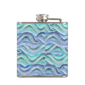 トロピカルウェーブビニール包まれたフラスコ フラスク (裏面)