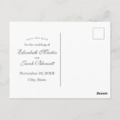 トロピカルウエストインディアンジャスミンSave the Date ポストカード (裏面)