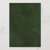 トロピカルウォーターカラーの葉の金ゴールド結婚のメニュー メニュー (裏面)